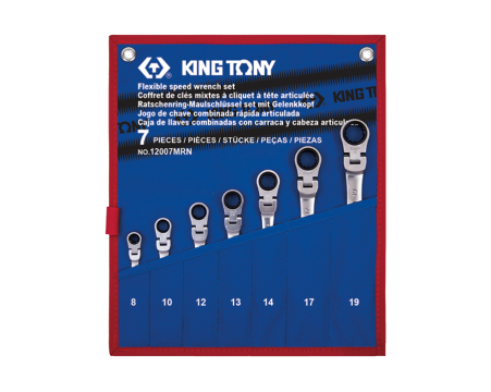 Metric Flexible Speed Wrench Set - 7 pcs