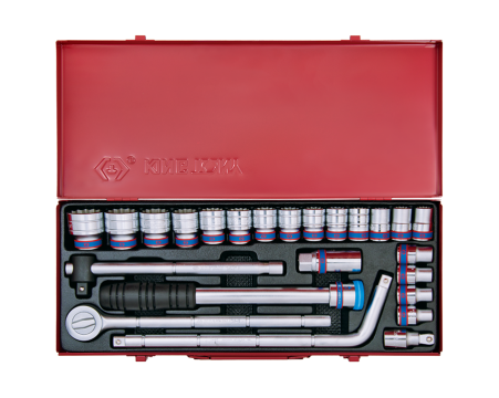 1/2' Socket set metric size with accessories - 24 