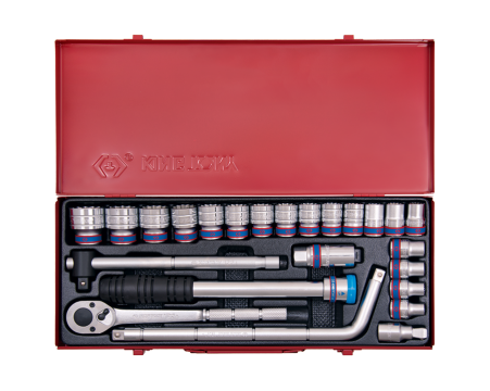 1/2' Socket set metric size with accessories - 24 