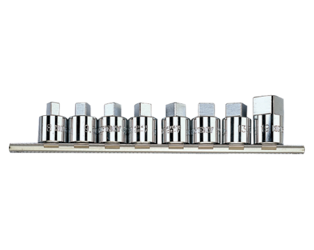 1/2' Square socket set on a rail - 8 pcs