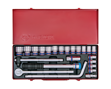 1/2' Socket set metric size with accessories - 24 