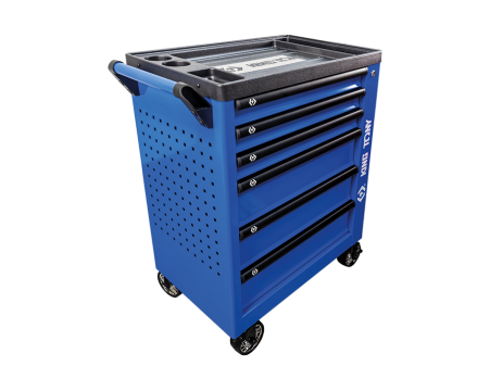 Blue BASIC Tool trolley - 6 drawers