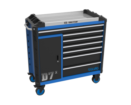 D7X SQUAD Tool trolley - 7 drawers + 1 door with s