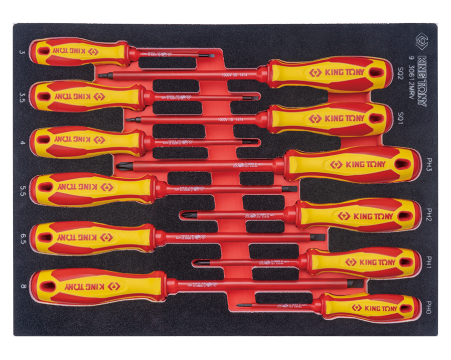 12 PC. VDE Insulated Screwdriver Set for Tool Trol