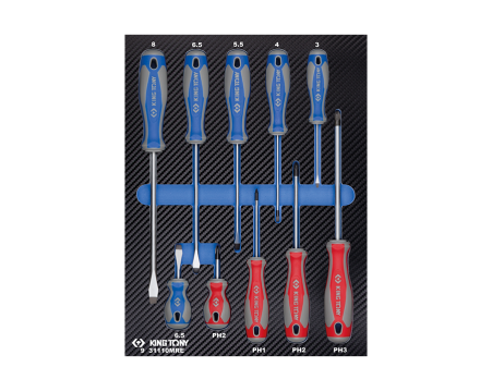 Slotted and PHILLIPS® screwdriver EVAWAVE foam tra