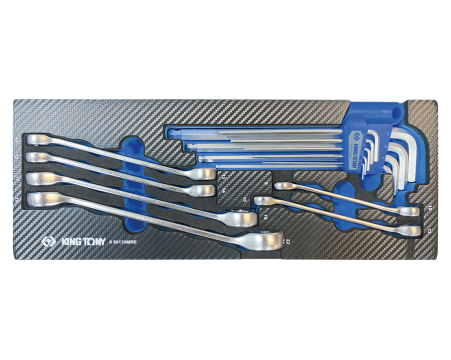 Flare nut wrenches and L-wrenches EVAWAVE tool set