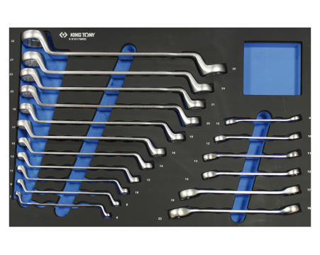 17 pcs hex and flare nut wrench EVAWAVE tray.