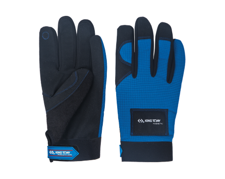 Work gloves with magnetic index