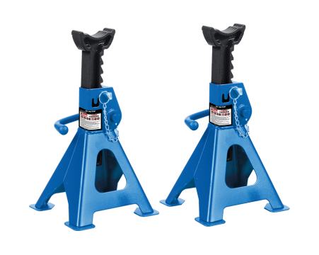 Set of 2 ratcheting axle stands (3, 6 t)